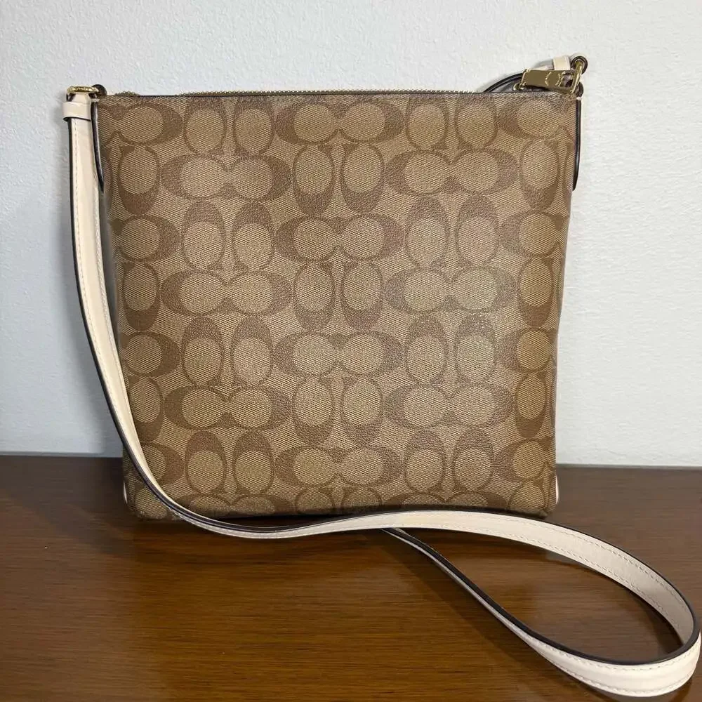 Coach Signature Coated Canvas Rowan File Bag Crossbody